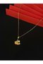 316l steel gold color charm necklace - 2