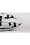 Modern Geometric Patterned Decorative Throw Pillow Cover Black and White - 7