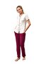 Women's Burgundy Pajama Set 25144 - 2