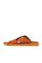 Orange Alf Suede Women's Flat Slippers - 3