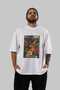 For the Love of Cats 35 Front Cat Printed White Oversize T-Shirt 100% Cotton Unisex Cat Lover Premium Design - 6