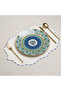 4-Piece Capri Wave Linen Placemat Set Supla |   Stain Resistant |   Modern Table Decor