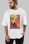 For the Love of Cats 22 Front Cat Printed White Oversize T-Shirt 100% Cotton Unisex Cat Lover Premium Design - 7