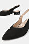Women's Black Suede Genuine Leather Heeled Shoes, Size 35-41 - 4