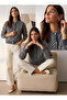 Women's Polka Dot Buttoned Knitwear Cardigan - 6