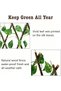 FFD Expandable Artificial Leaf Privacy Fence, Retractable Wooden Trellis Screen with Fake Green Leaves, Decorative Greenery Wall for Balcony Garden Outdoor Backyard Decor - 3