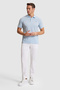 Men's Light Blue Regular Fit Polo Collar Basic T-Shirt 50324938-Vr003 - 4