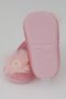Baby Girl Booties with Flower Accessories, Furry Ribbon Tie, Size 18-19, Pink - 3