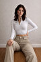 Women's High Waist Stone Baggy Jeans - 4