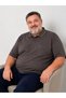 Men's Middle-Aged and Older Large Size Polo Collar Pocket Dad T-Shirt 170 - 4