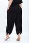 Women's Black Lycra Viscose Fabric Stylish Shalwar Trousers - 8