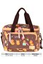 Two-Compartment Thermo School Lunch Bag - Party Printed Brown Color (Boy) - C4069 - 4