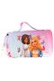 Girls' Stylish Butterfly Printed Pencil Bag with Carrying Strap (Turquoise - Pink) - W6077