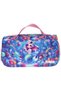 Kids Stylish Pencil Bag with Carrying Strap for Girls, Coral and Mermaid Print (Pink - Blue) - L5325 - 2