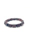 Certified Red Tiger's Eye Cylinder Cut Natural Stone Bracelet - 8