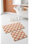 Royal Nordic 2-Piece 60X100 cm Latex Non-Slip Base Bath Mat Set Machine Washable Mat - 2