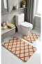 Royal Nordic 2-Piece 60X100 cm Latex Non-Slip Base Bath Mat Set Machine Washable Mat - 3