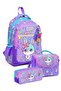Girl's Primary School Triple School Bag Set - Purple Cute Rabbit Print - Setygn33255A