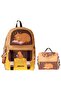 Kids Clever Boys' Brown Primary School Backpack and Lunch Bag Set - Setkk-L5384B - 2