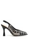 26Y204-2 Women's Stoned Evening Dress Shoes Black - 2