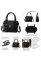Women's Hand and Shoulder Bag with Adjustable Strap for Daily Use Black - Burgundy - White My04 - 3