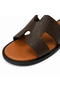 Women's Brown H-Cut Slippers Comfortable Flat Sole Summer Casual Slippers - 6