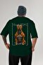 For Dog Lovers 14 Green Oversize T-Shirt with Dog Print on the Back 100% Cotton Unisex Dog Lover Premium Design - 2