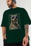 For the Love of Dogs 49 Dog Printed Green Oversize T-Shirt 100% Cotton Unisex Dog Lover Premium Design - 3