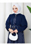 Point-Patterned Scarf, Detail-Oriented Patterned Chiffon Skirt, Tunic Suit with Belt - 2