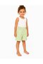 Girl's Shorts with Elastic Waist, Pocket Detail, and Folded Legs - 5