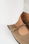Felicia Women's Genuine Leather Flat Elegant Buckle Mink Slippers - 3