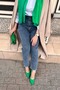 Waist Elastic Jeans Blue - 23044