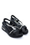 Bln 310 Sandals with Stone Band Detail and Elastic Ankle Strap