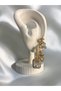Luna Baget Stone Gold 3-Piece Steel Earring Set