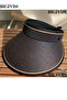 Wide Brimmed Hijab Visor Hat Sun Protection Beach and Pool Hat Uv Protection Foldable Visor Hat - 2