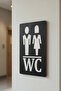 Wc Women's and Men's Direction Sign - Rebap - 2