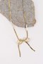 Women's Elegant Bow Design 40+5 cm Tarnish-Resistant Steel Necklace Gold Color 1075 - 2