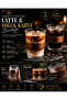 Glass Latte and Cold Coffee Cup with Wooden Handle 350 ml Set of 2