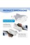 Cervical Neck Pillow for Neck Pain Relief, Ergonomic Memory Foam Orthopedic Pillow - 3