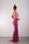 Rope Straps, Crossed Back, Slit Sequin Evening Dress, Stylish, Event Dress - 7