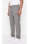 Men's Gray Color Comfortable Fit Double Piping Flat Leg Pocket Zipper Sweatpants - 6