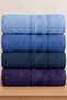 4-Piece Hand & Face Towel Set |   100% Cotton 50X90 Hand, Face, and Head Towel |   High Absorbency, Fast Drying
