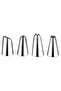 Cake Decor Set White/Silver - 3
