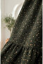 Elastic Waist Floral Patterned Skirt 0311-02 Khaki - 4