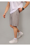 Men's Combed Cotton Fabric Double-Legged Summer Sweat-Proof Shorts with Side Pockets