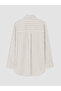 Striped Women's Shirt Tunic with Tie Detail - 6
