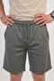 Men's Pique Fabric Double-Legged Relaxed Fit Summer Shorts - Smoked - 2