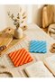 Set of 2 Aesthetic Wavy Coasters |   Modern Pinterest Coasters |   Coffee Corner Decor - 2