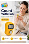 Digital finger tally counter ring, 2 pcs – LCD knitting row counter, random color - 3