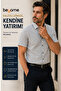 Men's Short Sleeve Shirt with Buttoned Collar and Pocket, Cotton, Summer Casual Fit - 4